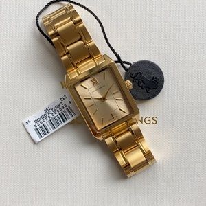 Brand new WeWoreWhat for Larsson & Jennings Gold-Tone Link Bracelet Watch, 22mm